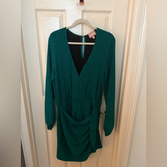 Show Me Your MUMU Wrap Dress with Shorts - Picture 1 of 3